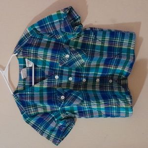 Erika Cropped Button Down Size Large